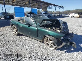 2001 Mazda MX-5 Miata with VIN JM1NB353610206039, listed as a Copart auction lot 46956705 with Not Provided miles and Salvage Title. Bid and sale history available at DreamBid. Image 4.