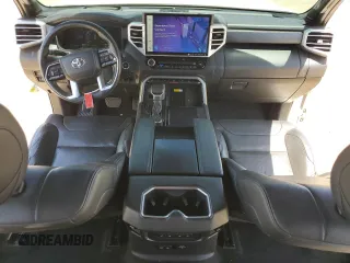 2022 Toyota Tundra Platinum with VIN 5TFNA5DB6NX003415, listed as a Copart auction lot 60794455 with 52,022 mi miles and Salvage title. Bid and sale history available at DreamBid. Image 8.