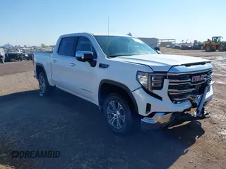 2024 GMC Sierra 1500 SLT with VIN 1GTUUDED8RZ368329, listed as a IAAI auction lot 41846258 with 15,043 mi miles and . Bid and sale history available at DreamBid. Image 1.