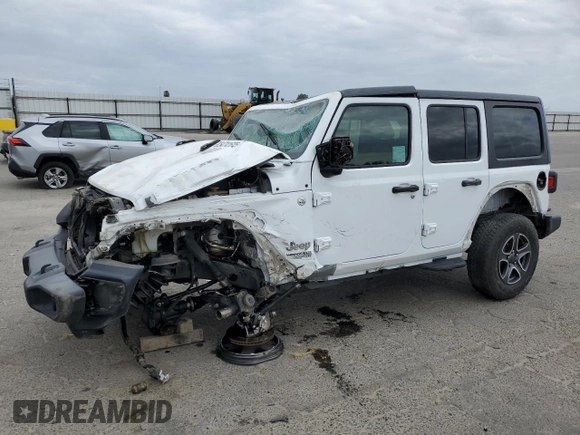 2020 Jeep Wrangler Unlimited Sport S с VIN 1C4HJXDN1LW341326, выставлен на аукционе Copart как лот 54741625 с пробегом 97 100 миль миль и Списание • Salvage title. История ставок и продаж доступна на DreamBid. Изображение 1.