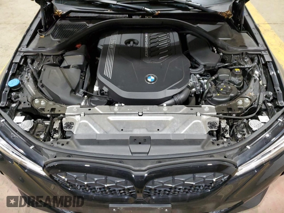 2021 BMW 3 Series M340i xDrive with VIN 3MW5U9J00M8B50888, listed as a Copart auction lot 83747584 with 35,951 mi miles and Salvage Title. Bid and sale history available at carsss.com. Image 11.