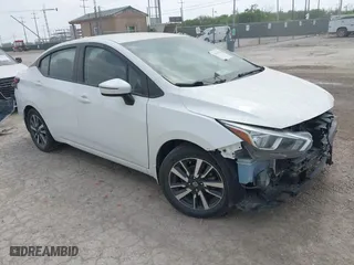 2021 Nissan Versa SV with VIN 3N1CN8EV6ML859896, listed as a IAAI auction lot 42061688 with 92,090 mi miles. Bid and sale history available at carsss.com. Image 1.