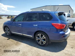 2017 Nissan Pathfinder Platinum with VIN 5N1DR2MNXHC613306, listed as a Copart auction lot 62641485 with 161,737 mi miles and Salvage title. Bid and sale history available at DreamBid. Image 2.