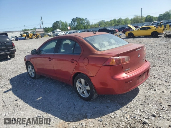 2008 Mitsubishi Lancer DE with VIN JA3AU26U88U031546, listed as a Copart auction lot 52340095 with 212,896 mi miles and Salvage Title. Bid and sale history available at DreamBid. Image 2.