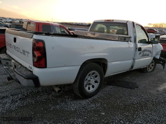 2006 Chevrolet Silverado 1500 LS with VIN 1GCEC14V16Z136196, listed as a Copart auction lot 85594324 with 0 mi miles and Salvage Title. Bid and sale history available at carsss.com. Image 3.
