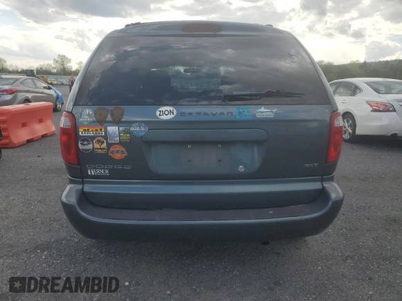 2006 Dodge Caravan SXT with VIN 1D4GP45R86B631958, listed as a Copart auction lot 55338725 with Not provided miles and Salvage title. Bid and sale history available at DreamBid. Image 6.