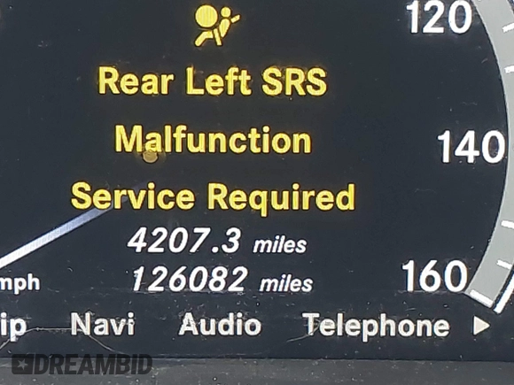 2011 Mercedes-Benz S-Class S 550 with VIN WDDNG7BB0BA382476, listed as a IAAI auction lot 41485553 with 126,082 mi miles. Bid and sale history available at carsss.com. Image 16.