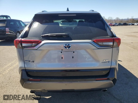 2021 Toyota RAV4 Hybrid XSE with VIN 2T3E6RFV4MW024394, listed as a Copart auction lot 50681165 with 41,349 mi miles and Salvage Title. Bid and sale history available at carsss.com. Image 6.