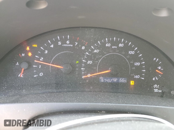 2010 Toyota Camry with VIN 4T1BF3EK1AU054044, listed as a Copart auction lot 54878685 with 167,452 mi miles and Salvage Title. Bid and sale history available at DreamBid. Image 9.
