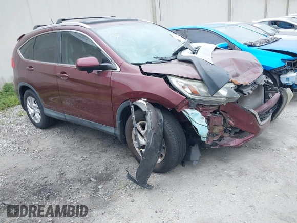 2015 Honda CR-V EX with VIN 2HKRM3H53FH532335, listed as a IAAI auction lot 41896405 with Not Provided miles and . Bid and sale history available at carsss.com. Image 1.