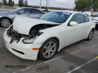 2006 Infiniti G35 Coupe with VIN JNKCV54E46M717955, listed as a Copart auction lot 45726745 with 0 mi miles and Salvage Title. Bid and sale history available at carsss.com. Image 1.