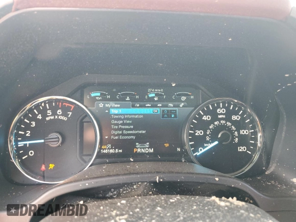 2019 Ford F-150 XL with VIN 1FTEW1E46KFD25631, listed as a Copart auction lot 43272255 with 146,160 mi miles and Salvage Title. Bid and sale history available at DreamBid. Image 9.