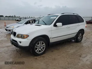 2006 BMW X5 3.0i with VIN 5UXFA13596LY47528, listed as a Copart auction lot 63706584 with 127,405 mi miles and Salvage Title. Bid and sale history available at carsss.com. Image 1.