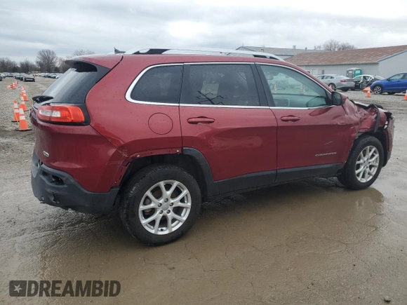 2014 Jeep Cherokee Latitude with VIN 1C4PJLCBXEW172132, listed as a Copart auction lot 47528285 with 154,268 mi miles and Salvage Title. Bid and sale history available at carsss.com. Image 3.