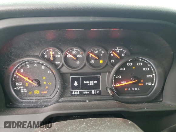 2024 Chevrolet Silverado 1500 Custom Trail Boss with VIN 3GCPDCEK2RG324249, listed as a Copart auction lot 81618844 with 7,279 mi miles and Salvage Title. Bid and sale history available at carsss.com. Image 9.