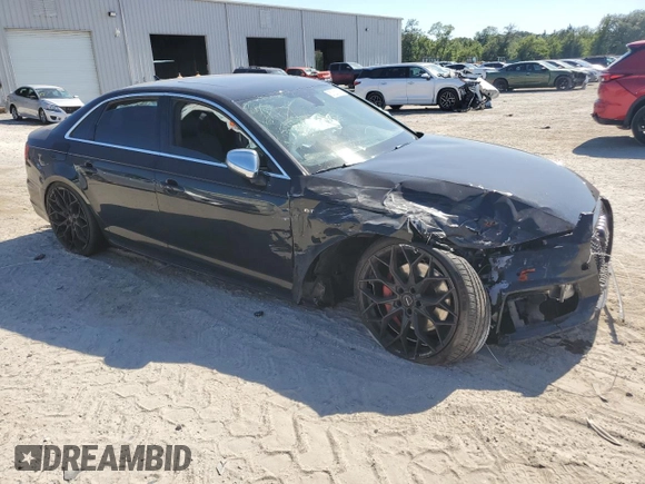 2018 Audi S4 Premium Plus with VIN WAUB4AF48JA003184, listed as a Copart auction lot 57001074 with 60,468 mi miles and Non Repairable. Bid and sale history available at carsss.com. Image 4.