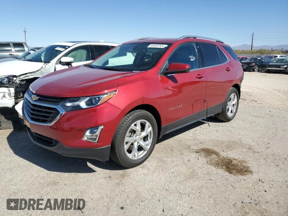 2019 Chevrolet Equinox LT with VIN 3GNAXLEX9KL208219, listed as a Copart auction lot 54433745 with 37,994 mi miles and Salvage Title. Bid and sale history available at DreamBid. Image 1.