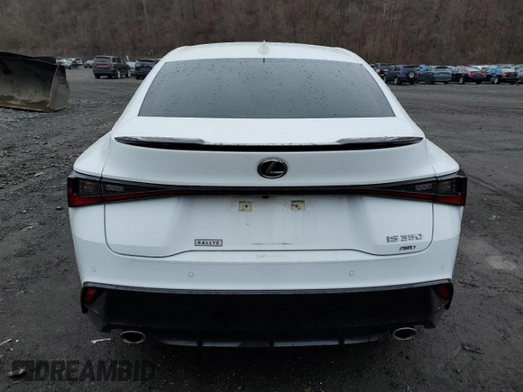 2023 Lexus IS 350 F Sport with VIN JTHGZ1E26P5032063, listed as a Copart auction lot 49692775 with 11,859 mi miles and Salvage title. Bid and sale history available at DreamBid. Image 6.