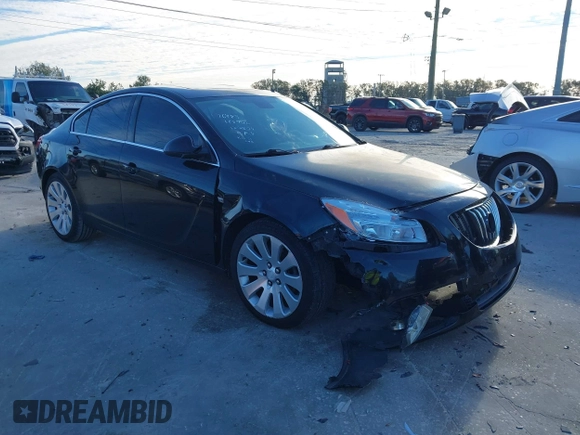 2011 Buick Regal CXL Turbo TO7 with VIN W04G15GV2B1089250, listed as a IAAI auction lot 41396416 with 157,216 mi miles. Bid and sale history available at carsss.com. Image 1.