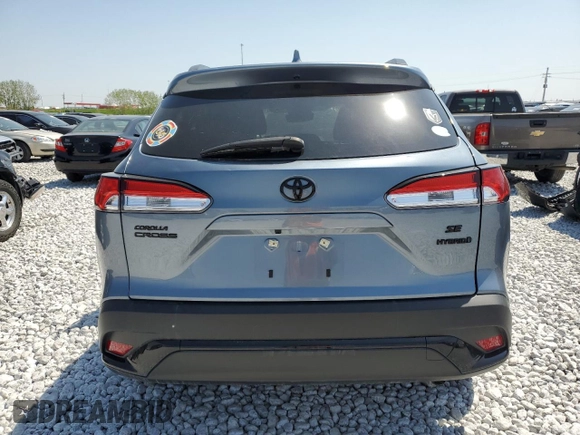 2023 Toyota Corolla Cross Hybrid S with VIN 7MUFBABG2PV008375, listed as a Copart auction lot 50163755 with Not provided miles and Salvage title. Bid and sale history available at DreamBid. Image 6.