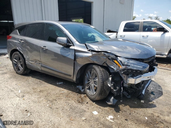 2023 Acura RDX w/A-Spec Package with VIN 5J8TC1H67PL006388, listed as a Copart auction lot 65650114 with 17,032 mi miles and Salvage Title. Bid and sale history available at carsss.com. Image 4.