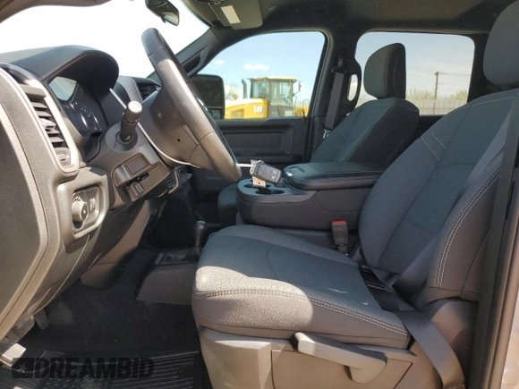 2024 Ram 2500 Tradesman with VIN 3C6UR5CL4RG393141, listed as a Copart auction lot 51021265 with 52 mi miles and Salvage title. Bid and sale history available at DreamBid. Image 7.
