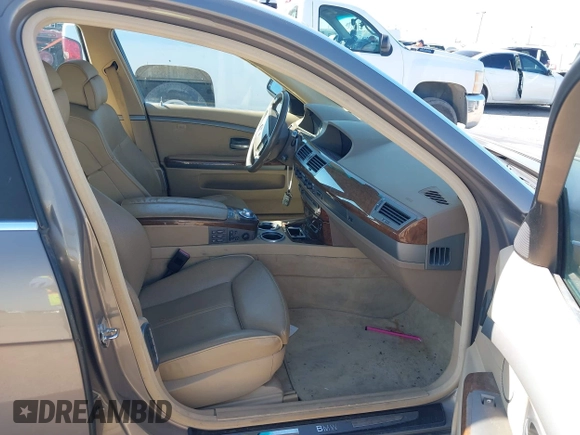2003 BMW 7 Series 745Li with VIN WBAGN63493DR14954, listed as a IAAI auction lot 42219740 with 98,342 mi miles and . Bid and sale history available at carsss.com. Image 5.
