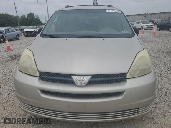 2005 Toyota Sienna CE z VIN 5TDZA23C25S339076, wystawiony jako Copart lot #60704595 z przebiegiem 198 287 mil mil oraz Czysty tytuł • Clean title. Historia ofert i sprzedaży dostępna na DreamBid. Obrazek 5.