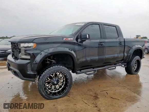 2019 Chevrolet Silverado 1500 RST with VIN 3GCUYEEDXKG166804, listed as a Copart auction lot 57312135 with 49,624 mi miles and Salvage Title. Bid and sale history available at DreamBid. Image 1.