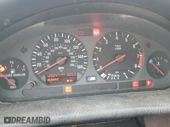 1995 BMW 3 Series M3 with VIN WBSBF9322SEH06381, listed as a Copart auction lot 53188905 with 120,427 mi miles and Clean Title. Bid and sale history available at DreamBid. Image 9.