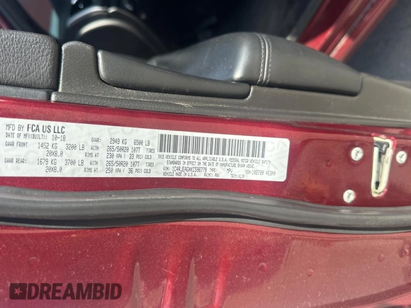2019 Jeep Grand Cherokee Upland with VIN 1C4RJEAGXKC596779, listed as a Copart auction lot 60659665 with 130,553 mi miles and Clean title. Bid and sale history available at DreamBid. Image 10.