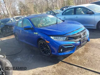 2020 Honda Civic Si with VIN 2HGFC1E54LH704828, listed as a IAAI auction lot 41300541 with 89,992 mi miles and . Bid and sale history available at DreamBid. Image 1.