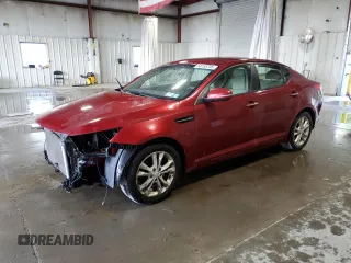 2013 Kia Optima LX z VIN 5XXGM4A71DG172323, wystawiony jako Copart lot #58155745 z przebiegiem 177 163 mil mil oraz Szkoda całkowita • Salvage title. Historia ofert i sprzedaży dostępna na DreamBid. Obrazek 1.