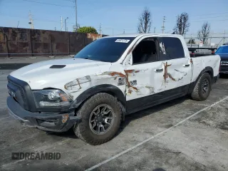 2018 Ram 1500 Rebel with VIN 1C6RR7YT7JS235965, listed as a Copart auction lot 45321275 with 61,485 mi miles and Salvage Title. Bid and sale history available at carsss.com. Image 1.