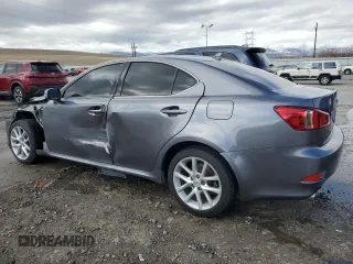 2012 Lexus IS 250 with VIN JTHCF5C29C5056580, listed as a Copart auction lot 47550255 with 116,140 mi miles and Salvage Title. Bid and sale history available at DreamBid. Image 2.