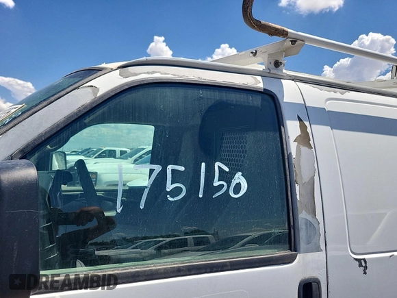 2010 Chevrolet Express Cargo with VIN 1GCZGFBA0A1162895, listed as a IAAI auction lot 42849189 with 175,151 mi miles and . Bid and sale history available at DreamBid. Image 13.
