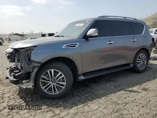 2023 Nissan Armada SL z VIN JN8AY2BC0P9183152, wystawiony jako Copart lot #55106015 z przebiegiem 22 842 mil mil oraz Szkoda całkowita • Salvage title. Historia ofert i sprzedaży dostępna na DreamBid. Obrazek 1.