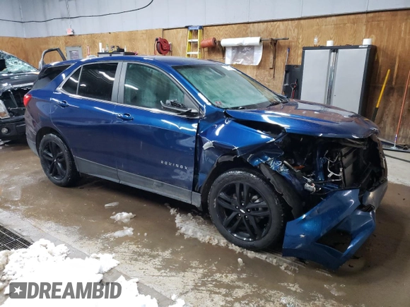 2021 Chevrolet Equinox LT with VIN 3GNAXKEV0ML309645, listed as a Copart auction lot 81958994 with 75,576 mi miles and Salvage Title. Bid and sale history available at DreamBid. Image 4.