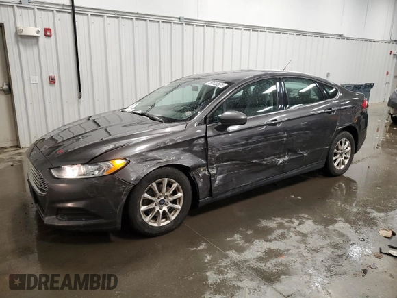 2015 Ford Fusion S with VIN 3FA6P0G77FR250441, listed as a Copart auction lot 50839585 with 117,110 mi miles and Salvage Title. Bid and sale history available at DreamBid. Image 1.