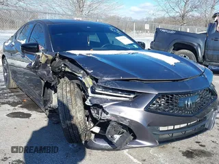 2022 Acura TLX w/A-Spec Package with VIN 19UUB5F50NA002152, listed as a IAAI auction lot 41274994 with 27,888 mi miles and . Bid and sale history available at DreamBid. Image 1.