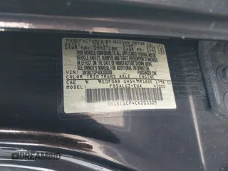 2012 Nissan Versa S with VIN 3N1BC1CP4CK203309, listed as a IAAI auction lot 41614884 with 141,770 mi miles. Bid and sale history available at carsss.com. Image 9.