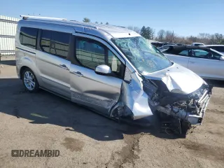 2015 Ford Transit Connect Wagon Titanium with VIN NM0GE9G74F1187704, listed as a Copart auction lot 50980595 with 201,583 mi miles and Salvage Title. Bid and sale history available at carsss.com. Image 4.
