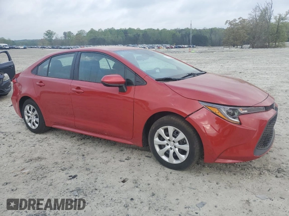 2021 Toyota Corolla LE with VIN 5YFEPMAE6MP187789, listed as a Copart auction lot 51786005 with 93,537 mi miles and Non Repairable. Bid and sale history available at carsss.com. Image 4.