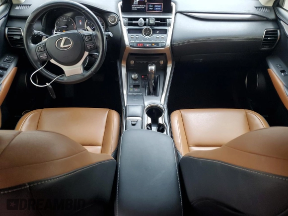 2019 Lexus NX 300 with VIN JTJBARBZ7K2184749, listed as a Copart auction lot 61654225 with 66,571 mi miles and Salvage title. Bid and sale history available at DreamBid. Image 8.