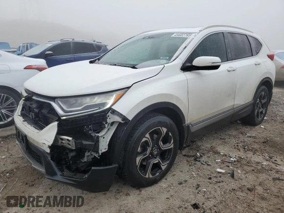 2019 Honda CR-V Touring with VIN JHLRW2H95KX013585, listed as a Copart auction lot 45602765 with 87,676 mi miles and Salvage Title. Bid and sale history available at carsss.com. Image 1.
