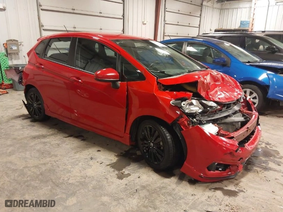 2018 Honda Fit Sport with VIN 3HGGK5H6XJM705225, listed as a IAAI auction lot 41512612 with 126,005 mi miles. Bid and sale history available at carsss.com. Image 1.