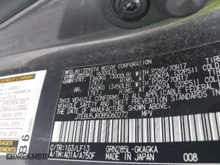 2011 Toyota 4Runner Trail with VIN JTEBU5JR0B5060272, listed as a IAAI auction lot 41649776 with 212,153 mi miles. Bid and sale history available at carsss.com. Image 9.