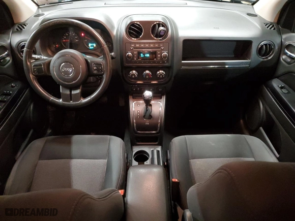 2012 Jeep Compass Latitude with VIN 1C4NJDEB7CD590392, listed as a Copart auction lot 44417345 with 123,786 mi miles and Salvage Title. Bid and sale history available at carsss.com. Image 8.