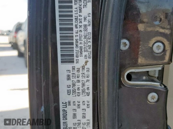 2010 Dodge 2500 Laramie с VIN 3D7UT2CL2AG118208, выставлен на аукционе Copart как лот 58228985 с пробегом 356 112 миль миль и Чистый • Clean title. История ставок и продаж доступна на DreamBid. Изображение 13.