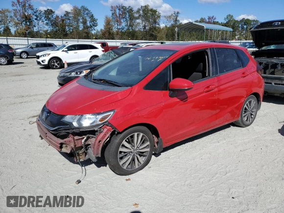 2015 Honda Fit EX-L with VIN 3HGGK5H83FM771673, listed as a Copart auction lot 76297004 with 186,736 mi miles and Salvage Title. Bid and sale history available at DreamBid. Image 1.